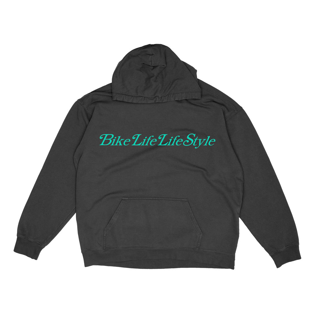 BLLS Hoodie - “Stop Trippin’ We Just Bippin’” - Black/ Tiffany Blue