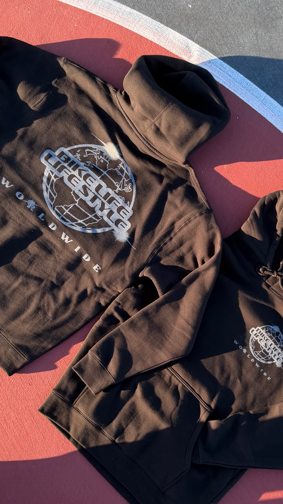 BLLS 🌐 WORLD WIDE GLOBAL HOODIE (BLACK/ CHARCOAL)