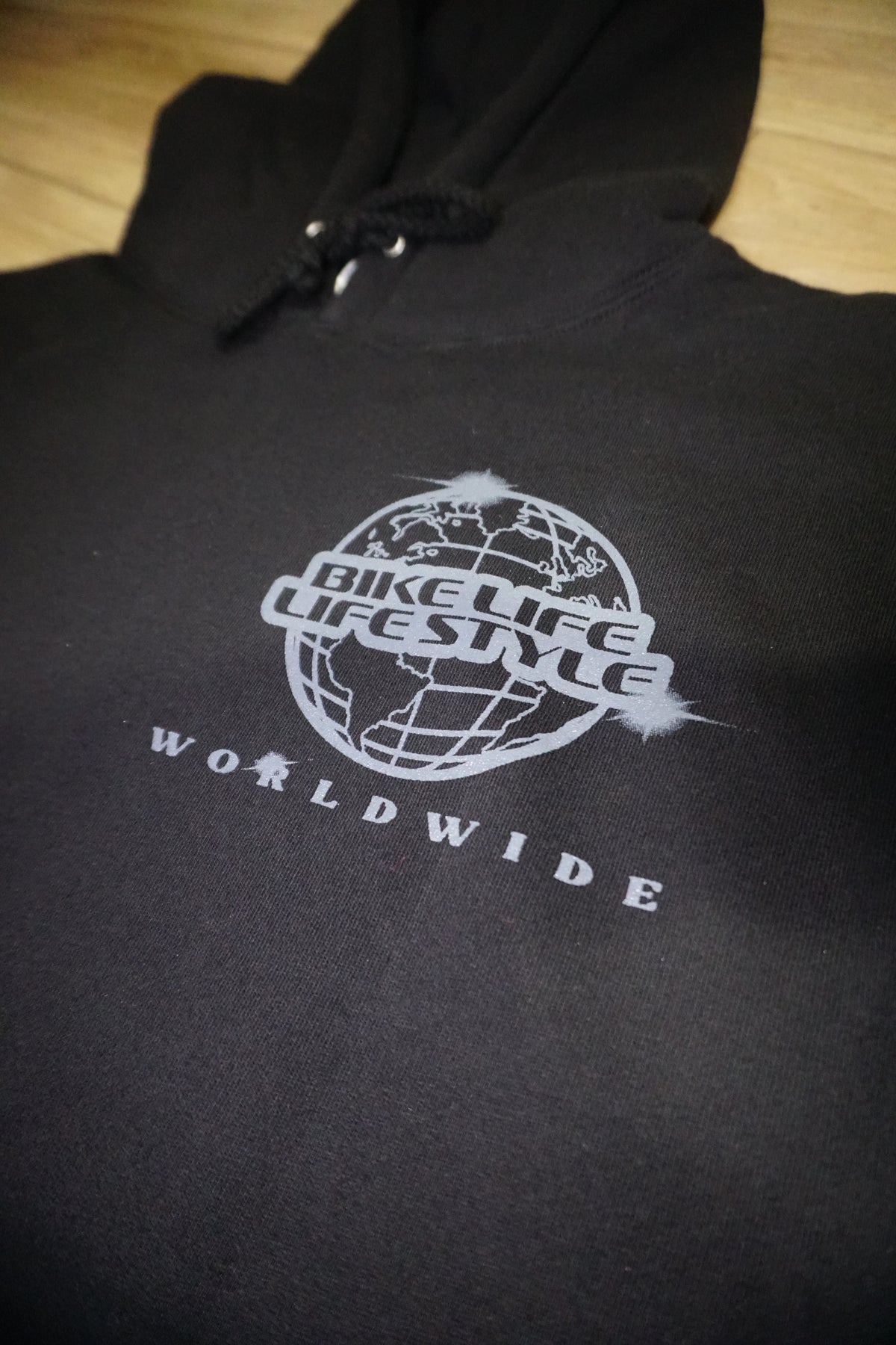 BLLS 🌐 WORLD WIDE GLOBAL HOODIE (BLACK/ CHARCOAL)