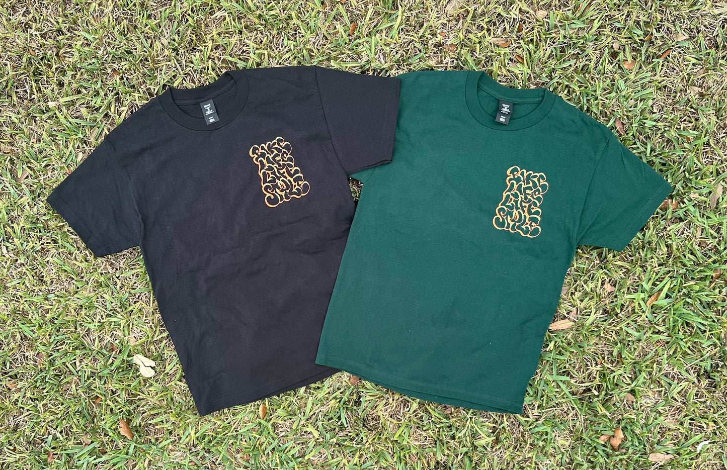 BLLS - GRAFFITI PINE GREEN - NEON GREEN/ SAFETY ORANGE