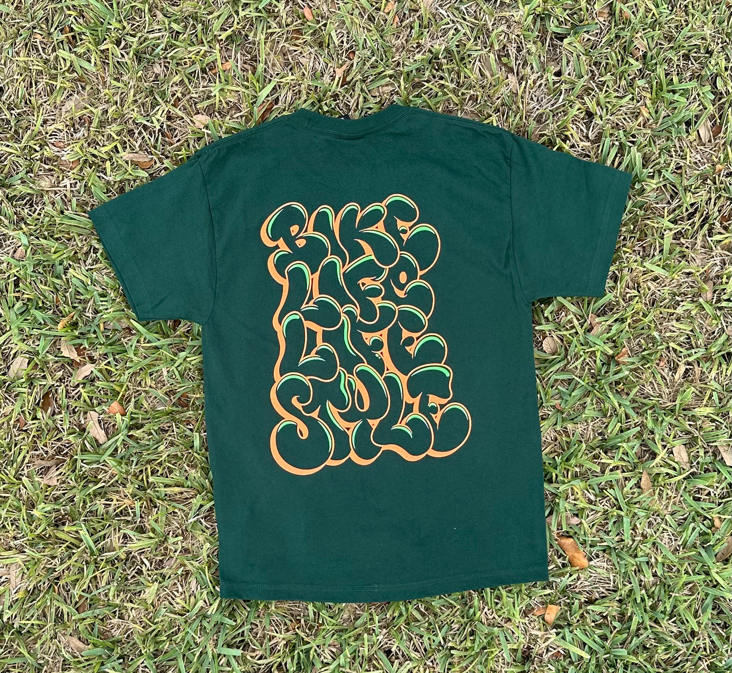 BLLS - GRAFFITI PINE GREEN - NEON GREEN/ SAFETY ORANGE