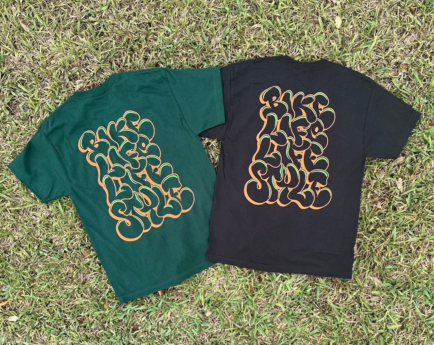 BLLS - GRAFFITI PINE GREEN - NEON GREEN/ SAFETY ORANGE