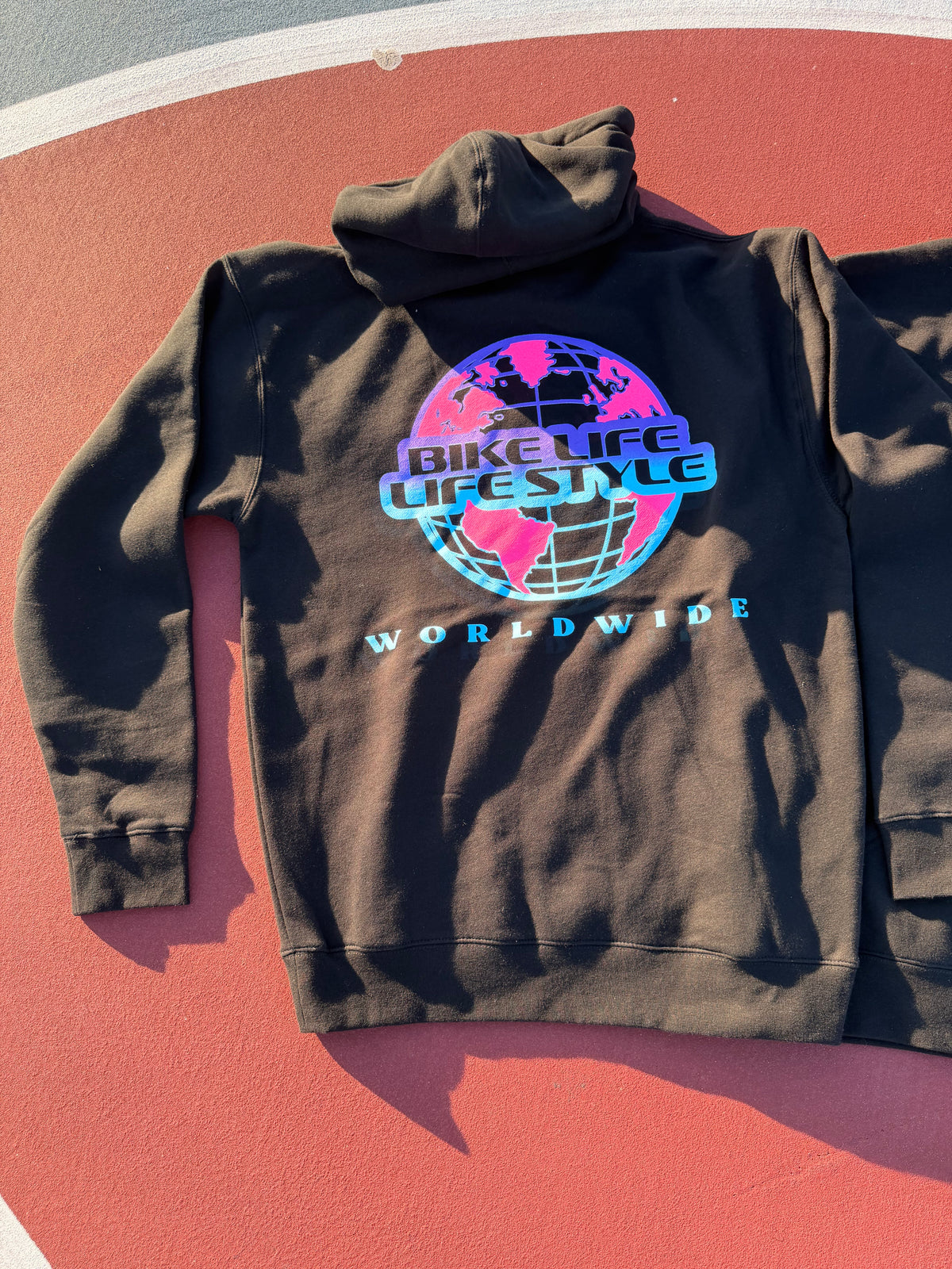 BLLS 🌐 WORLD WIDE GLOBAL HOODIE (BLACK/ MIAMI)
