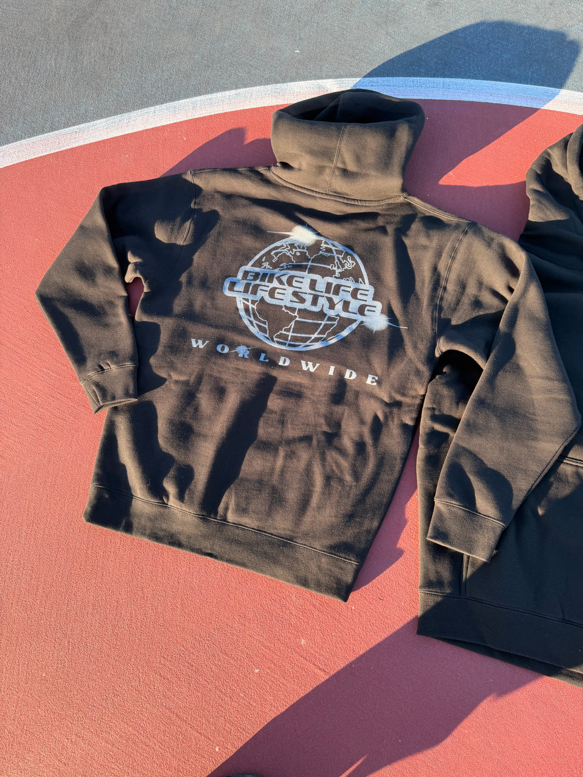 BLLS 🌐 WORLD WIDE GLOBAL HOODIE (BLACK/ CHARCOAL)