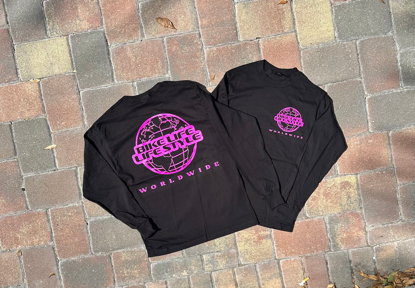 BLLS WORLDWIDE - BLACK/ PROLIFIC PINK (LONG SLEEVE)