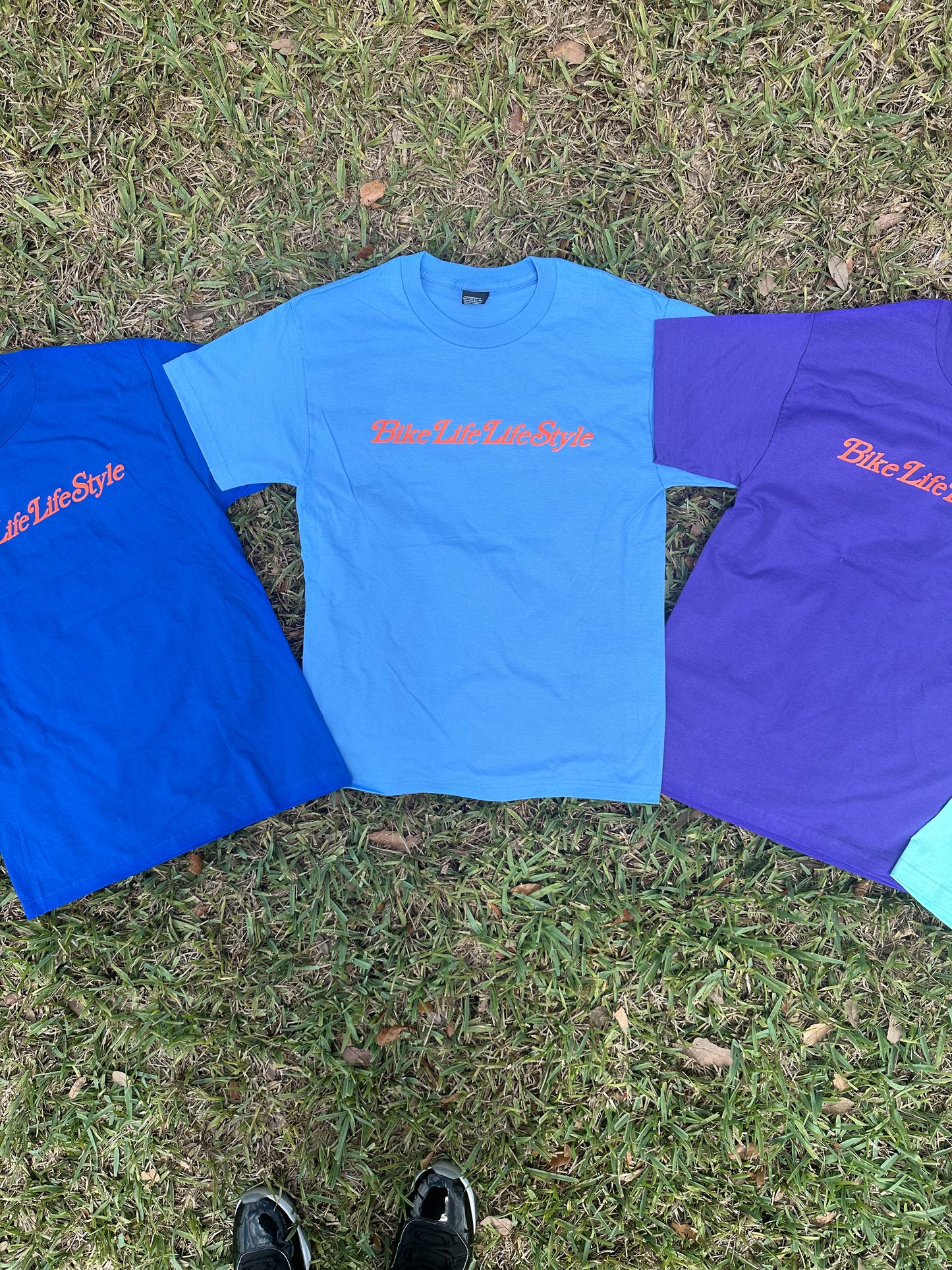 BLLS - “Stop Trippin’ We Just Bippin’” - SKY BLUE/ SAFETY ORANGE